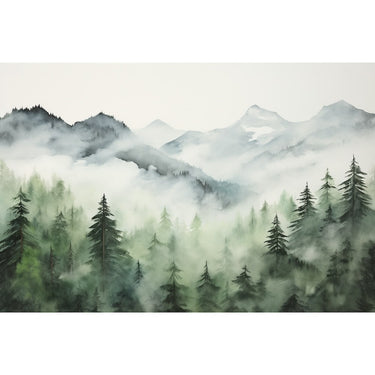 Mountain Canvas Watercolor
